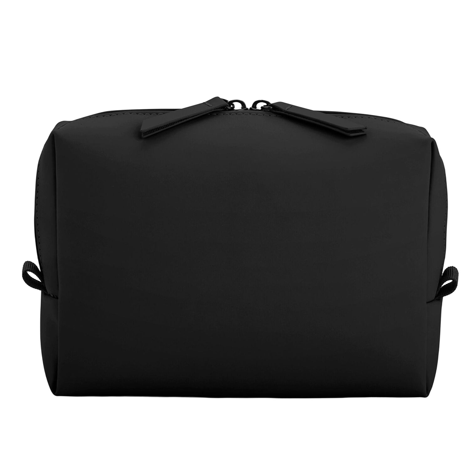 Black - Side - Bagbase Matte PU Crossbody Bag