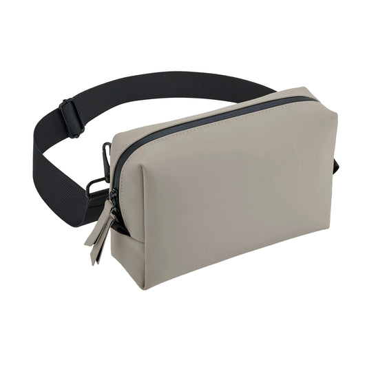 Clay - Front - Bagbase Matte PU Crossbody Bag