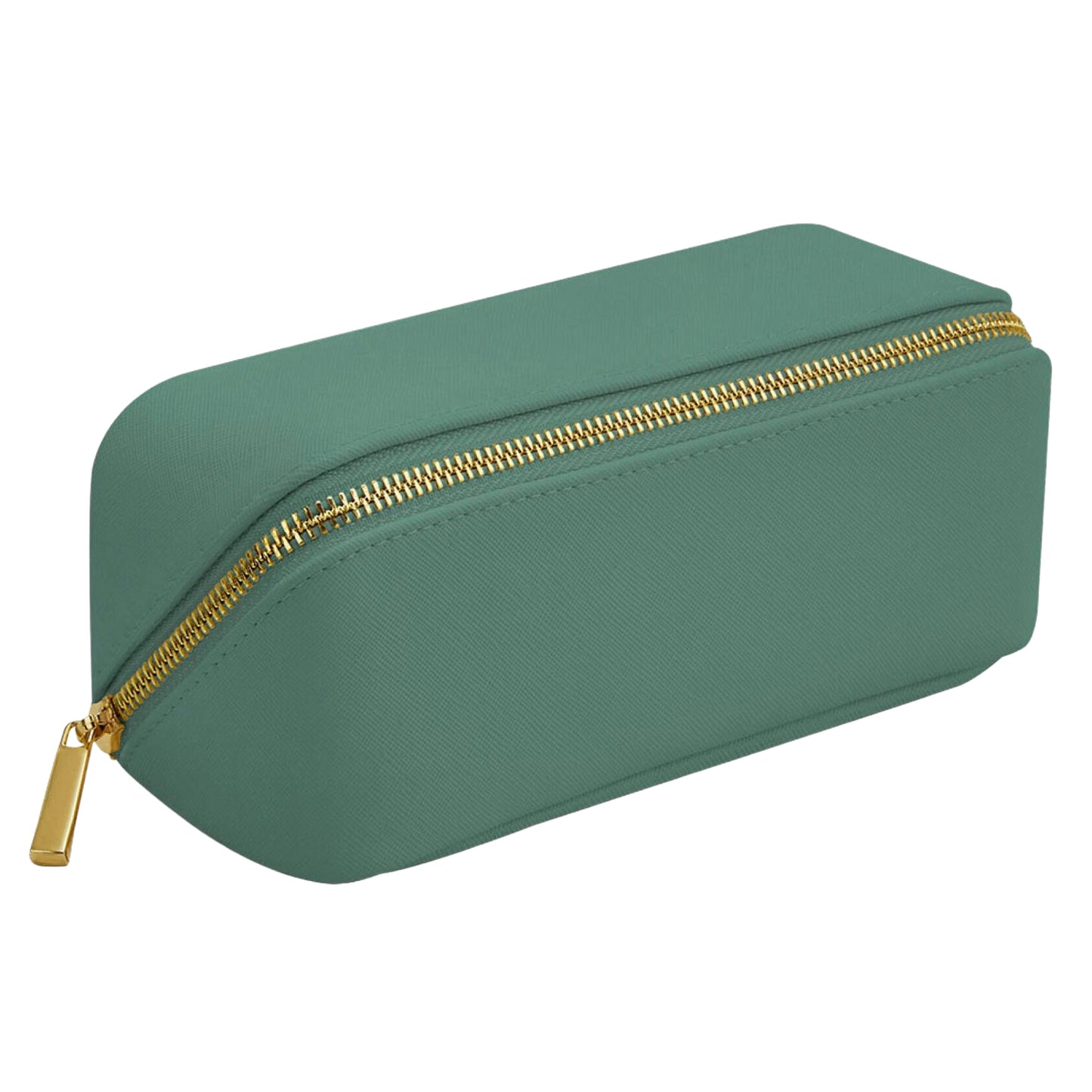 Sage Green - Front - Bagbase Boutique Mini Open Flat Toiletry Bag