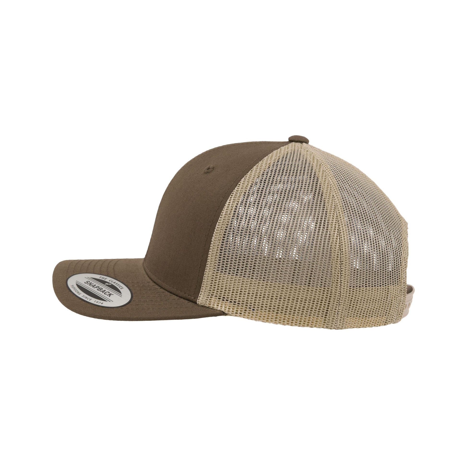 Moss Green-Khaki - Lifestyle - Flexfit Retro Two Tone Trucker Cap