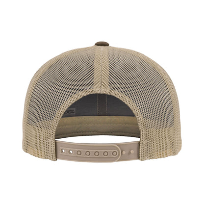 Moss Green-Khaki - Pack Shot - Flexfit Retro Two Tone Trucker Cap