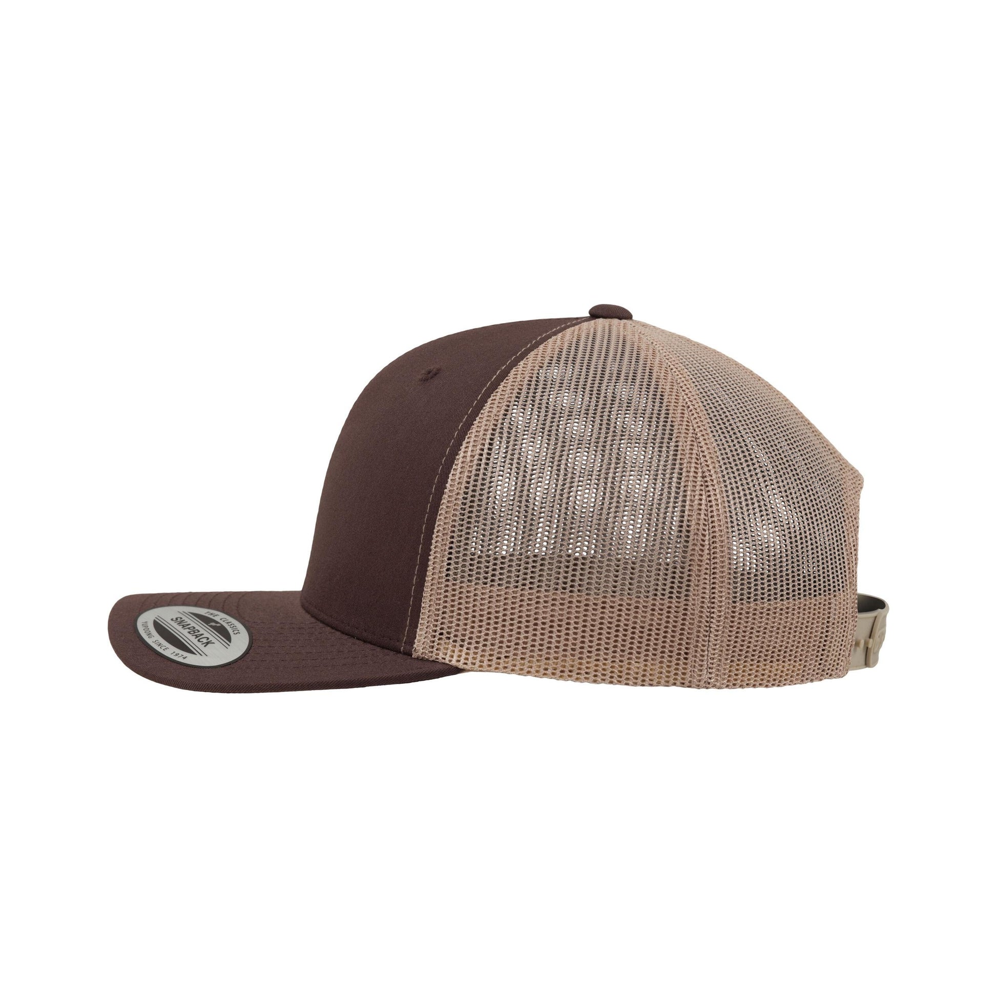 Brown-Khaki - Lifestyle - Flexfit Retro Two Tone Trucker Cap