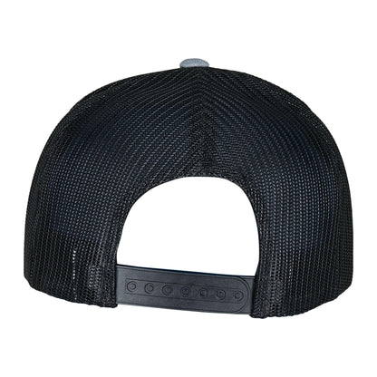 Heather-Black - Back - Flexfit Retro Two Tone Trucker Cap