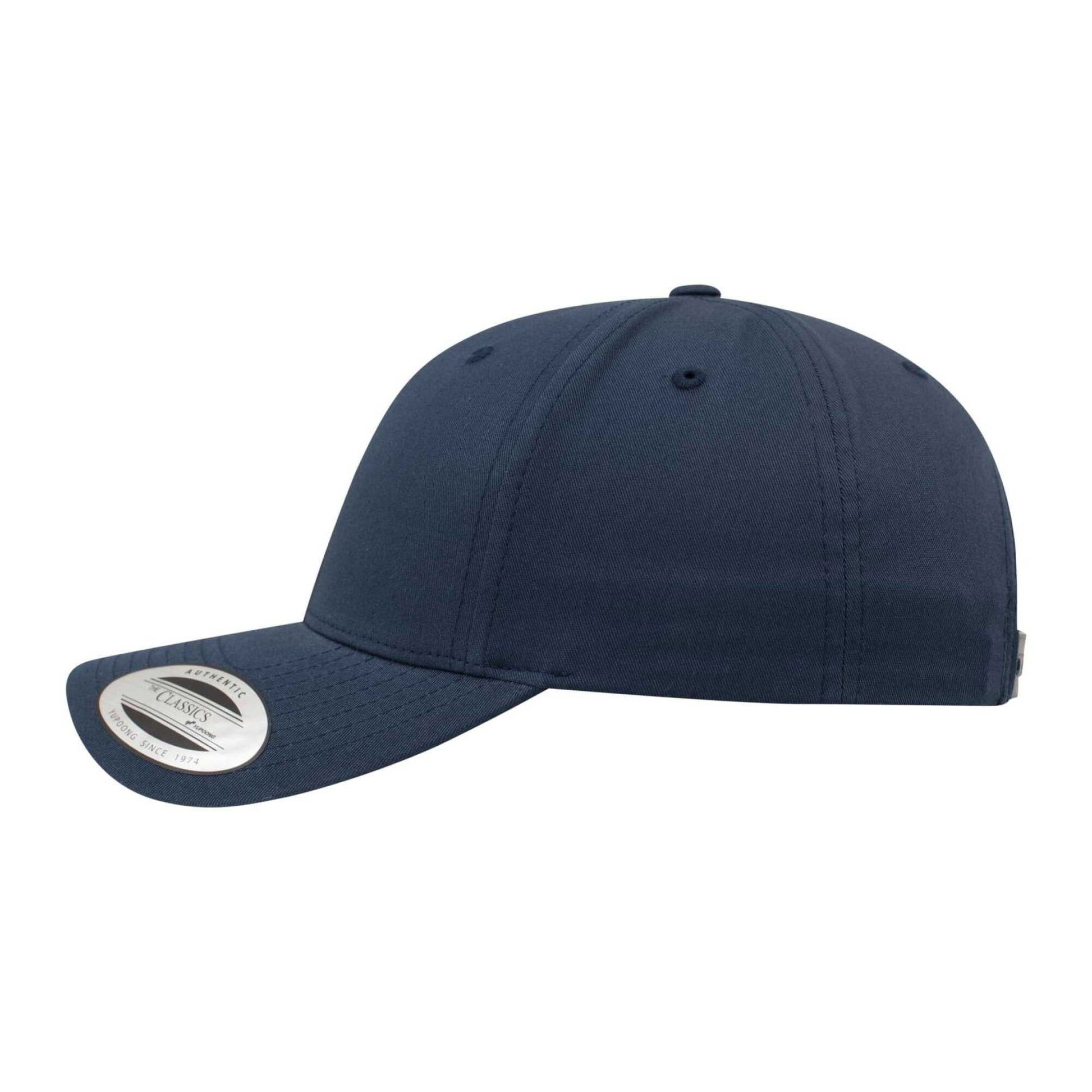 Navy - Side - Flexfit Classic Curved Snapback Baseball Cap