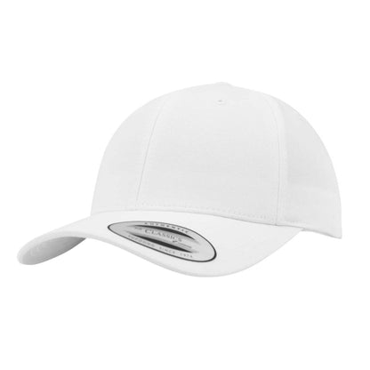White - Front - Flexfit Classic Curved Snapback Baseball Cap