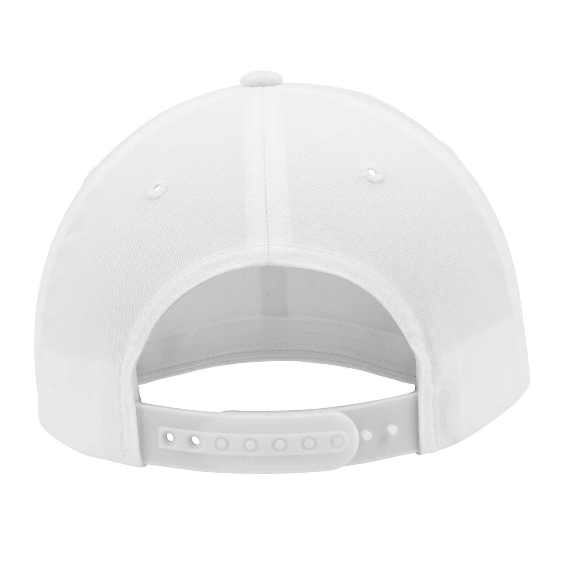 White - Back - Flexfit Classic Curved Snapback Baseball Cap