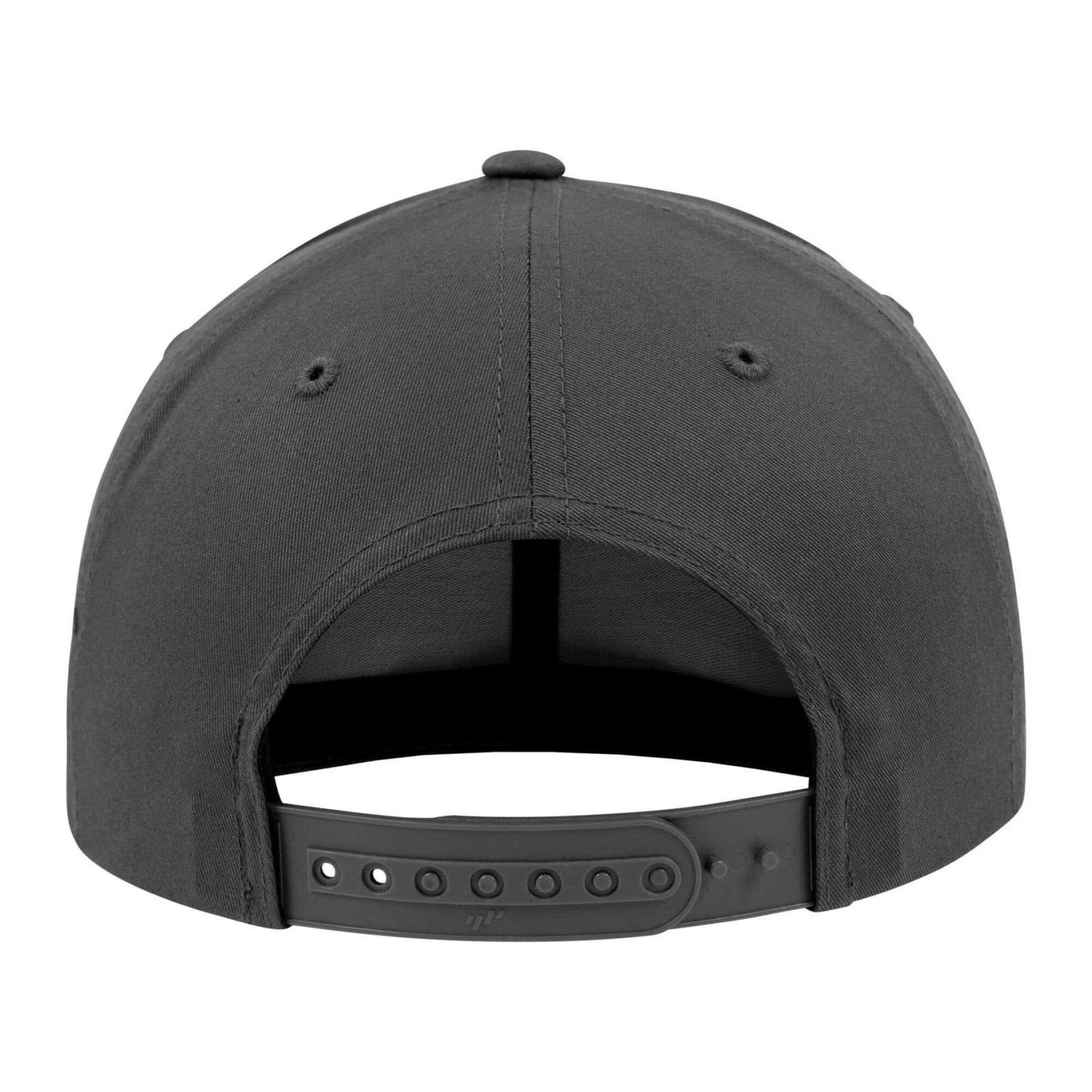 Charcoal - Back - Flexfit Classic Curved Snapback Baseball Cap
