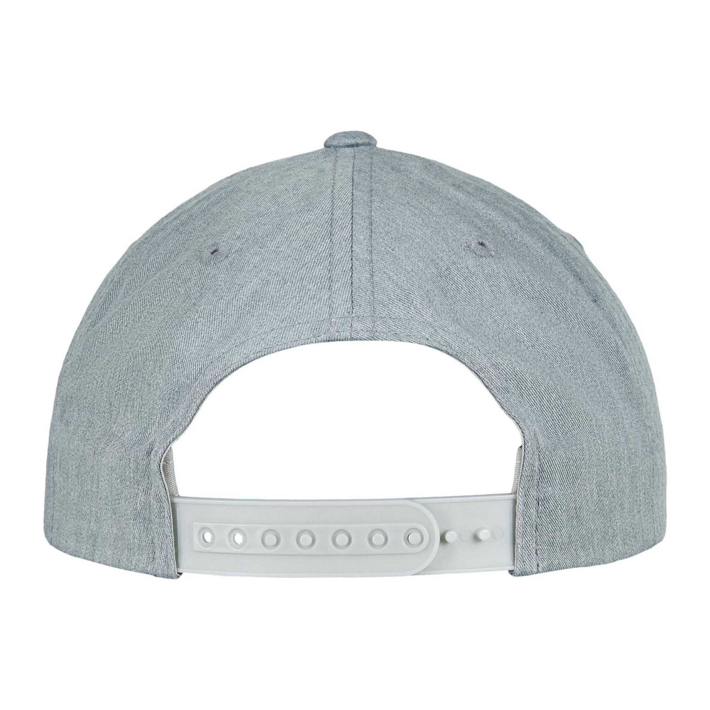 Heather Grey - Back - Flexfit Classic Curved Snapback Baseball Cap