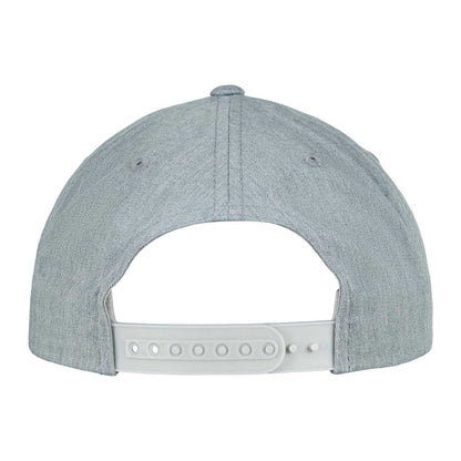 Heather Grey - Back - Flexfit Classic Curved Snapback Baseball Cap