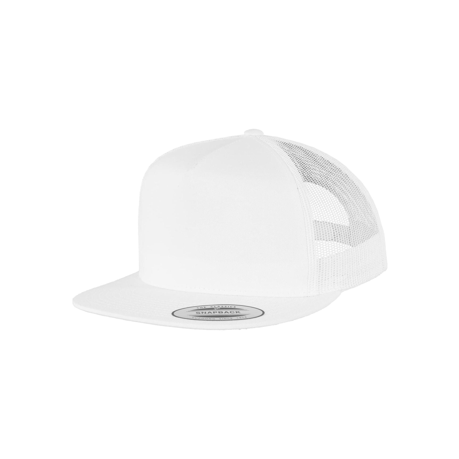 White - Lifestyle - Flexfit Unisex Adult Classic Trucker Cap