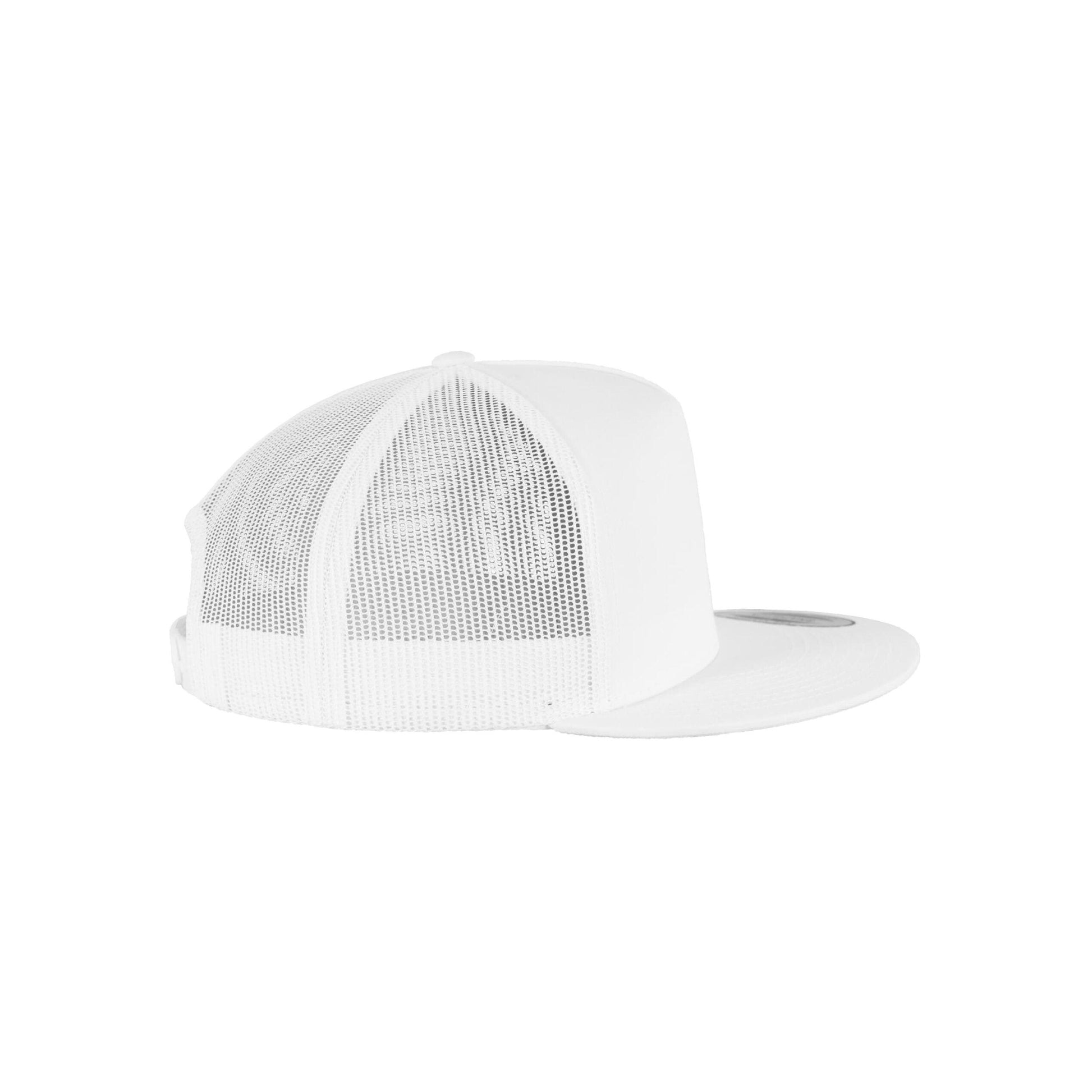White - Close up - Flexfit Unisex Adult Classic Trucker Cap