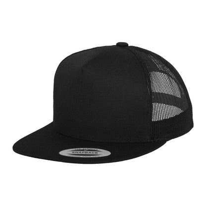 Black - Front - Flexfit Unisex Adult Classic Trucker Cap