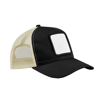 Black-Stone - Front - Beechfield Unisex Adult Patch 5 Panel Trucker Cap