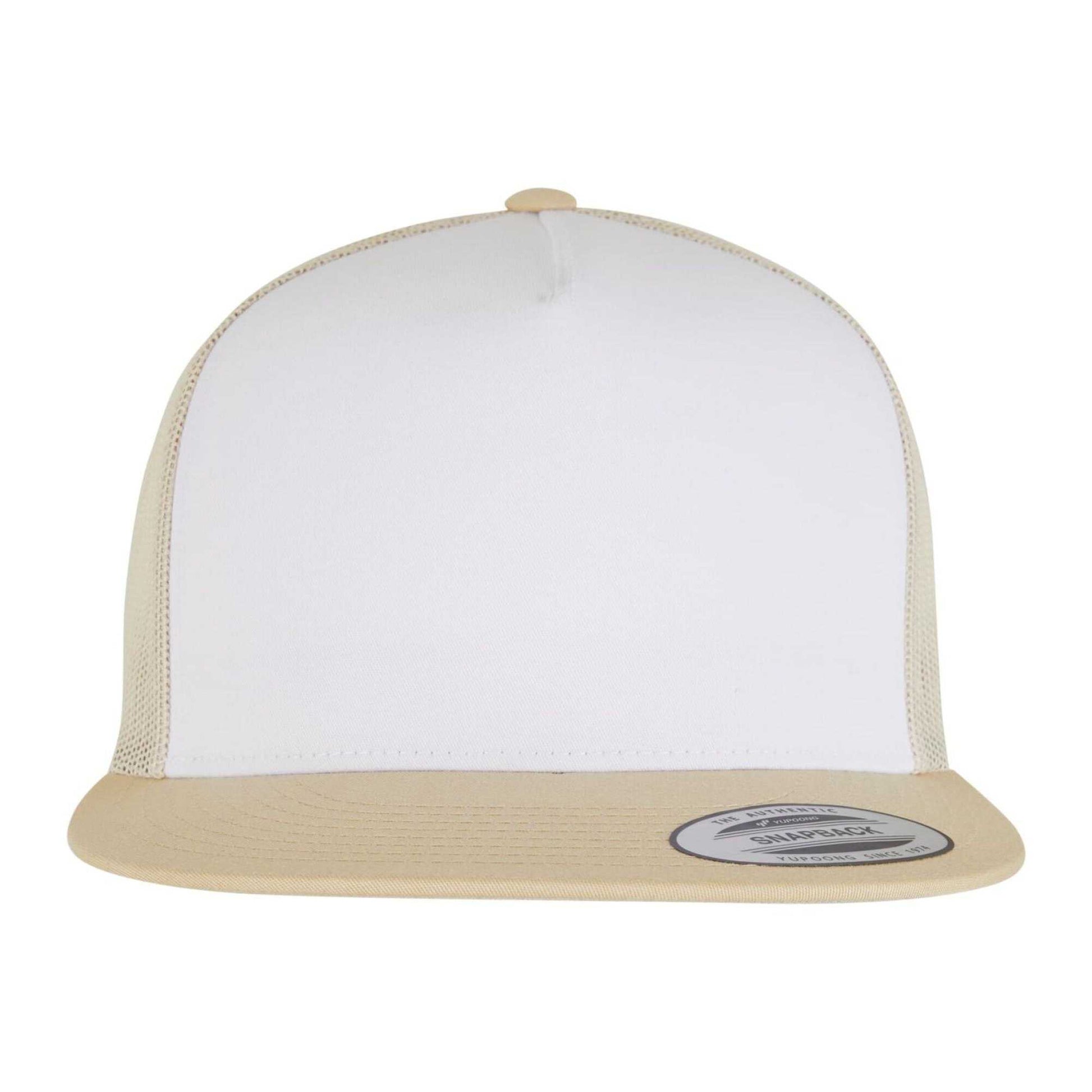 Gold-White-Beige - Lifestyle - Flexfit Unisex Adult Classic Plain Trucker Cap