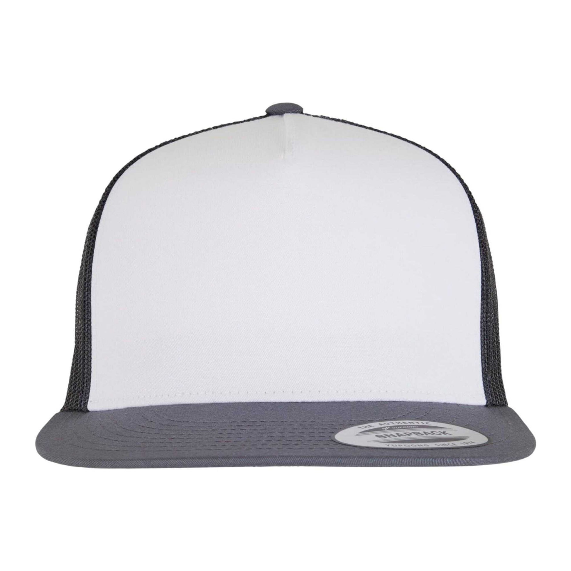 Navy-White-Dark Navy - Lifestyle - Flexfit Unisex Adult Classic Plain Trucker Cap