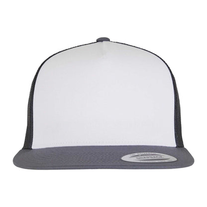 Navy-White-Dark Navy - Lifestyle - Flexfit Unisex Adult Classic Plain Trucker Cap