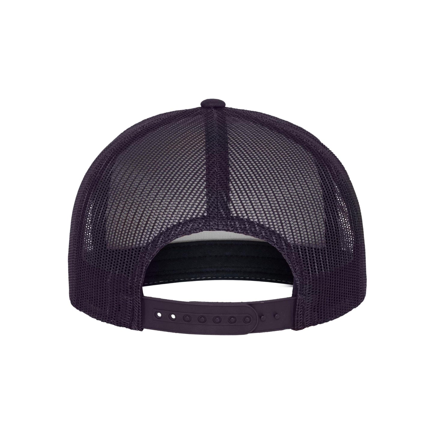 Navy-White - Side - Flexfit Unisex Adult Classic Plain Trucker Cap