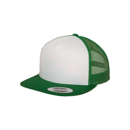 Kelly Green-White - Lifestyle - Flexfit Unisex Adult Classic Plain Trucker Cap