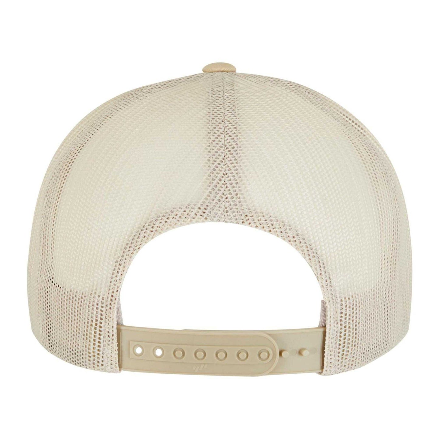 Gold-White-Beige - Back - Flexfit Unisex Adult Classic Plain Trucker Cap