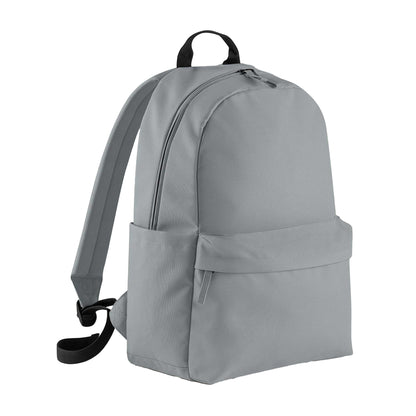 Pure Grey - Front - Bagbase Premium Recycled Backpack