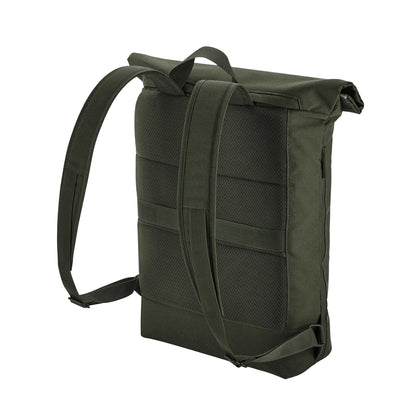 Pine Green - Back - Bagbase Simplicity Roll Top Backpack
