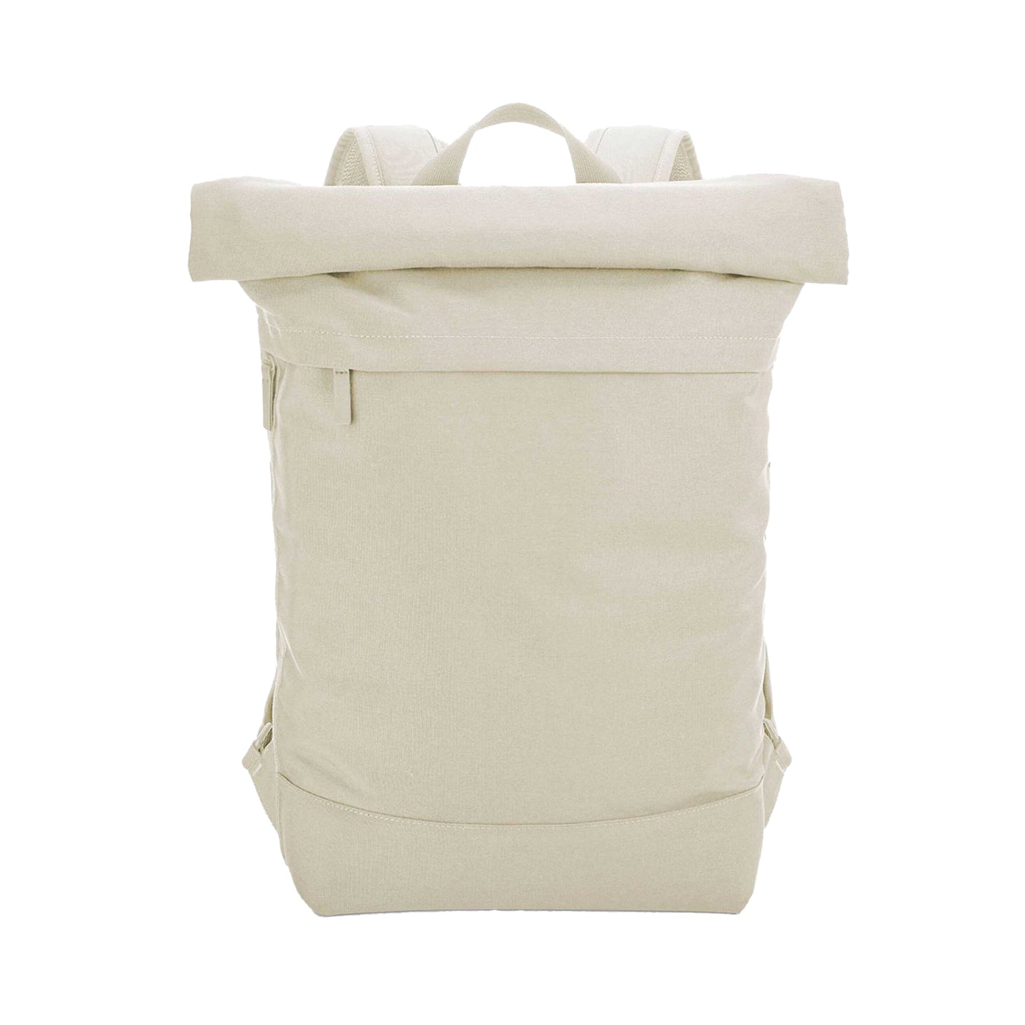 Beige - Side - Bagbase Simplicity Roll Top Backpack