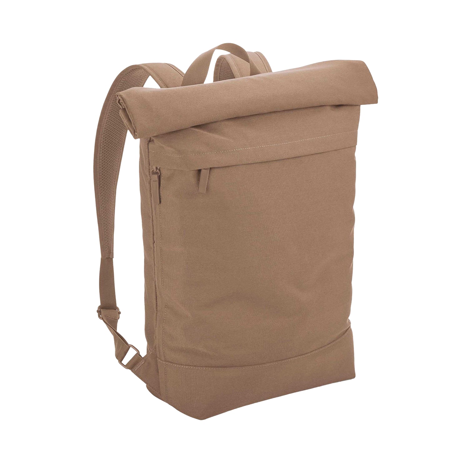 Hazelnut - Front - Bagbase Simplicity Roll Top Backpack