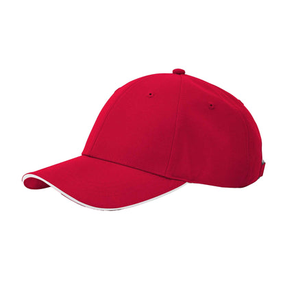 Classic Red-White - Back - Beechfield Team Sports-Tech Baseball Cap