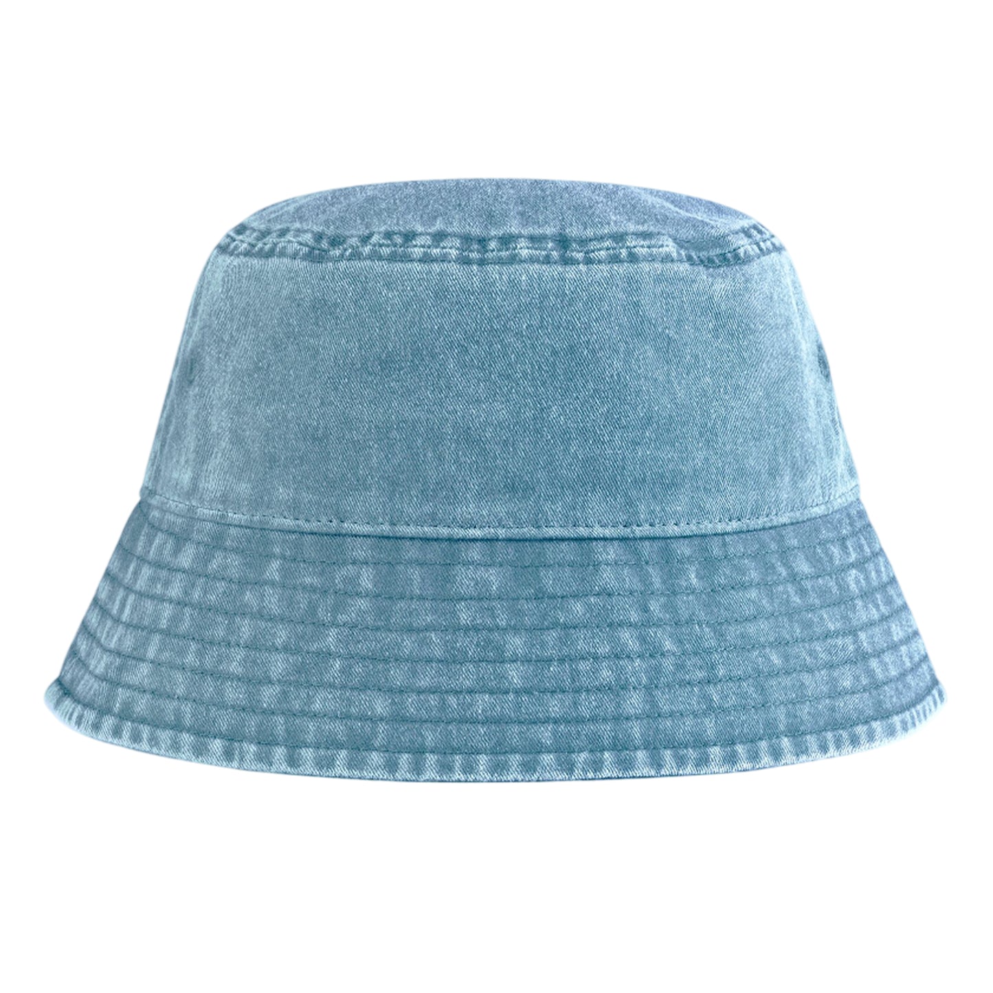 Vintage Light Blue - Front - Beechfield Childrens-Kids Vintage Bucket Hat