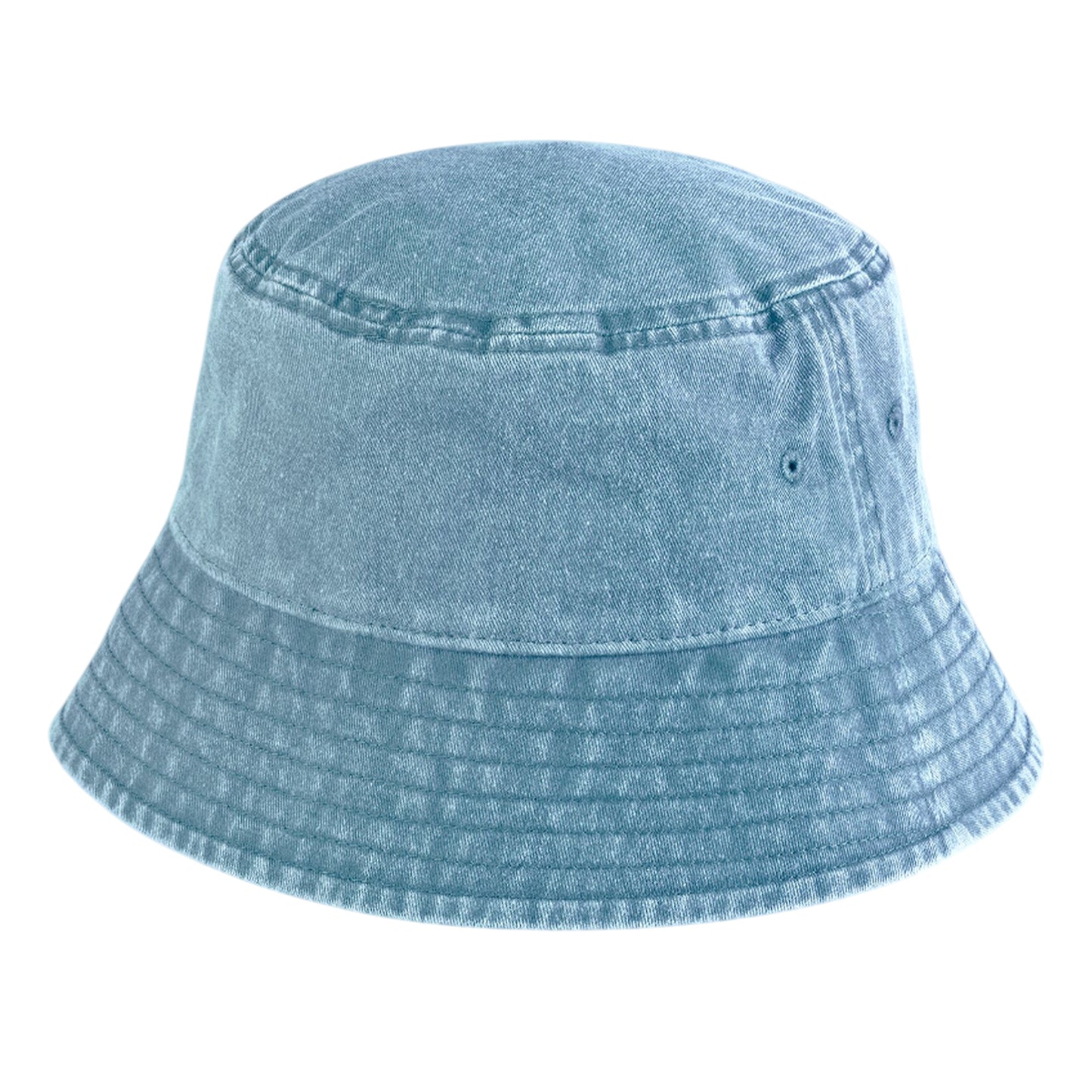 Vintage Light Blue - Back - Beechfield Childrens-Kids Vintage Bucket Hat