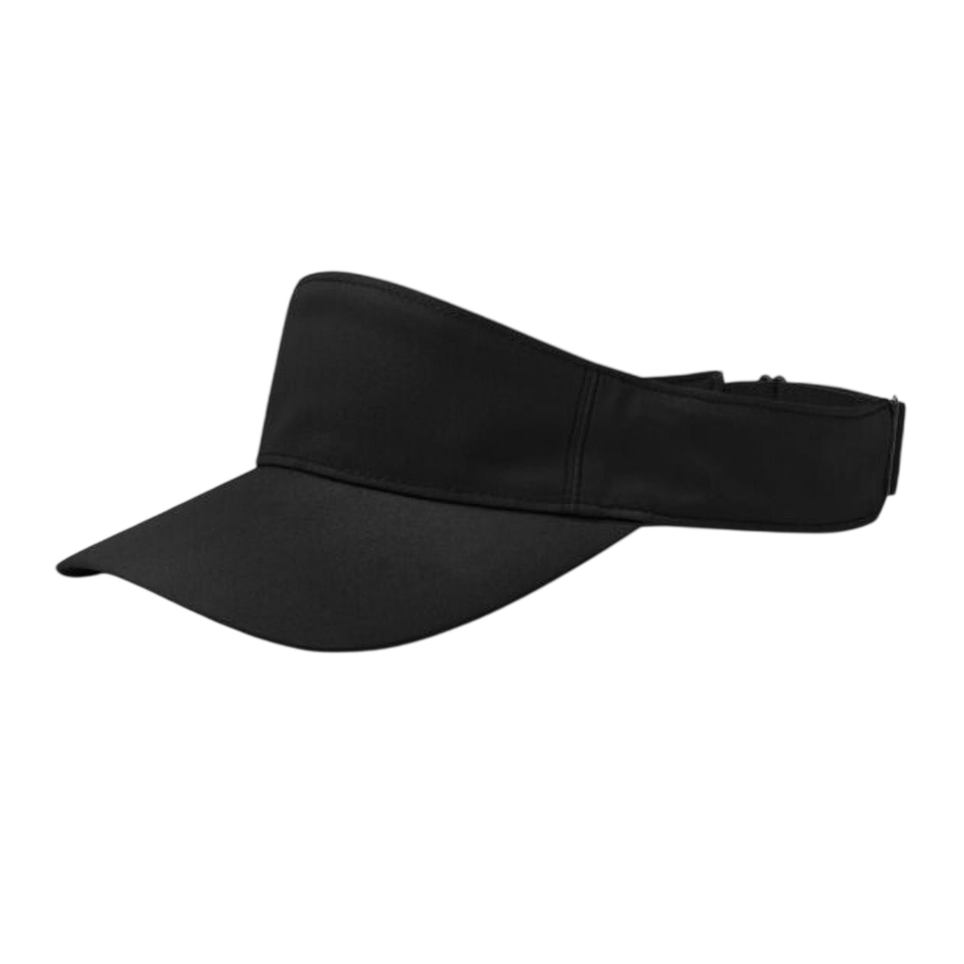 Black - Back - Beechfield Performance Visor Cap