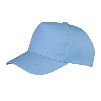 Sky Blue - Front - Result Printers Recycled Baseball Cap
