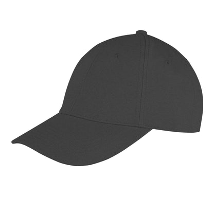 Black - Front - Result Recycled Low Profile Baseball Cap