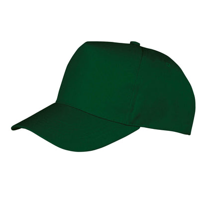 Bottle Green - Front - Result Childrens-Kids Core Baseball Cap
