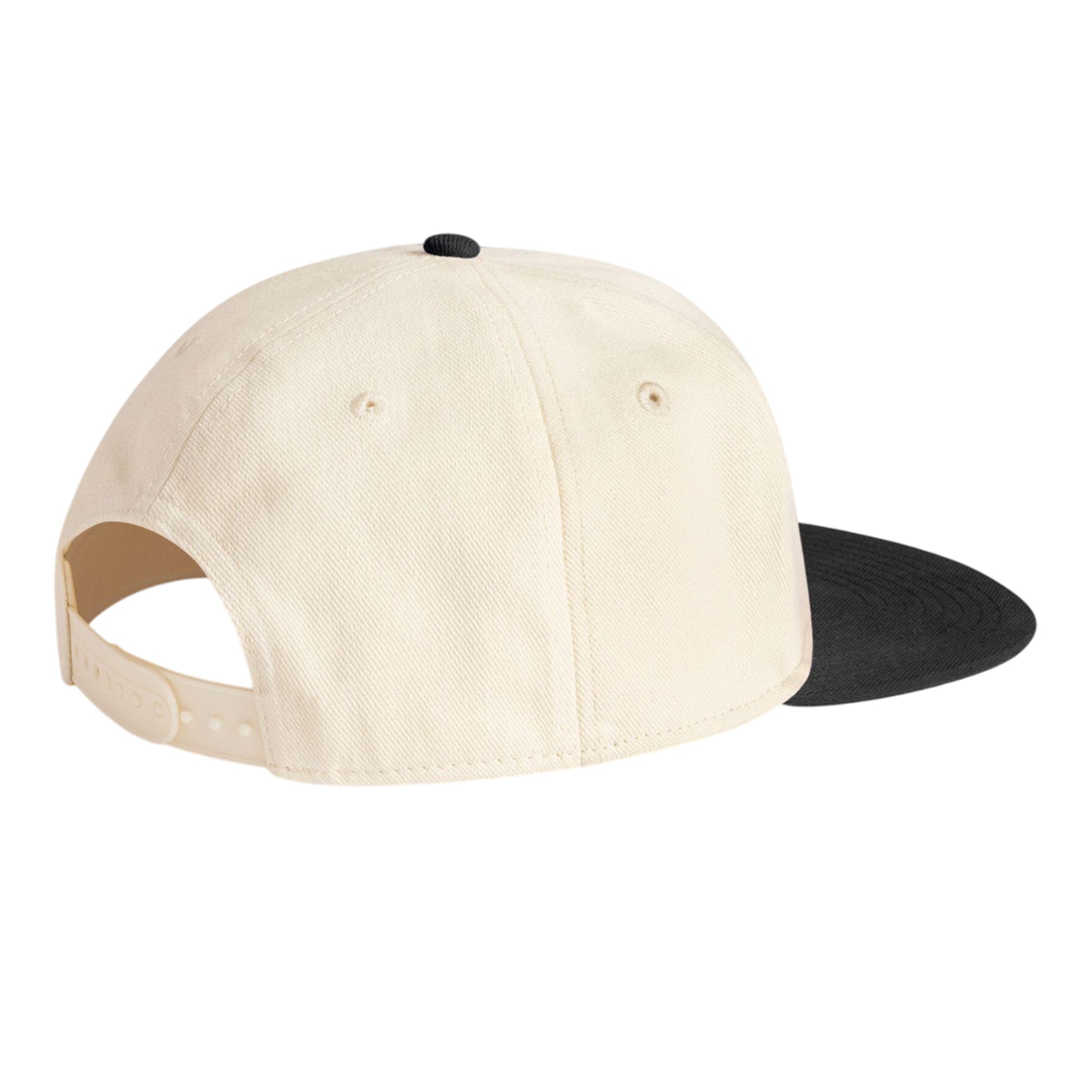 Natural-Black - Back - Beechfield Unisex Adult Contrast 6 Panel Baseball Cap