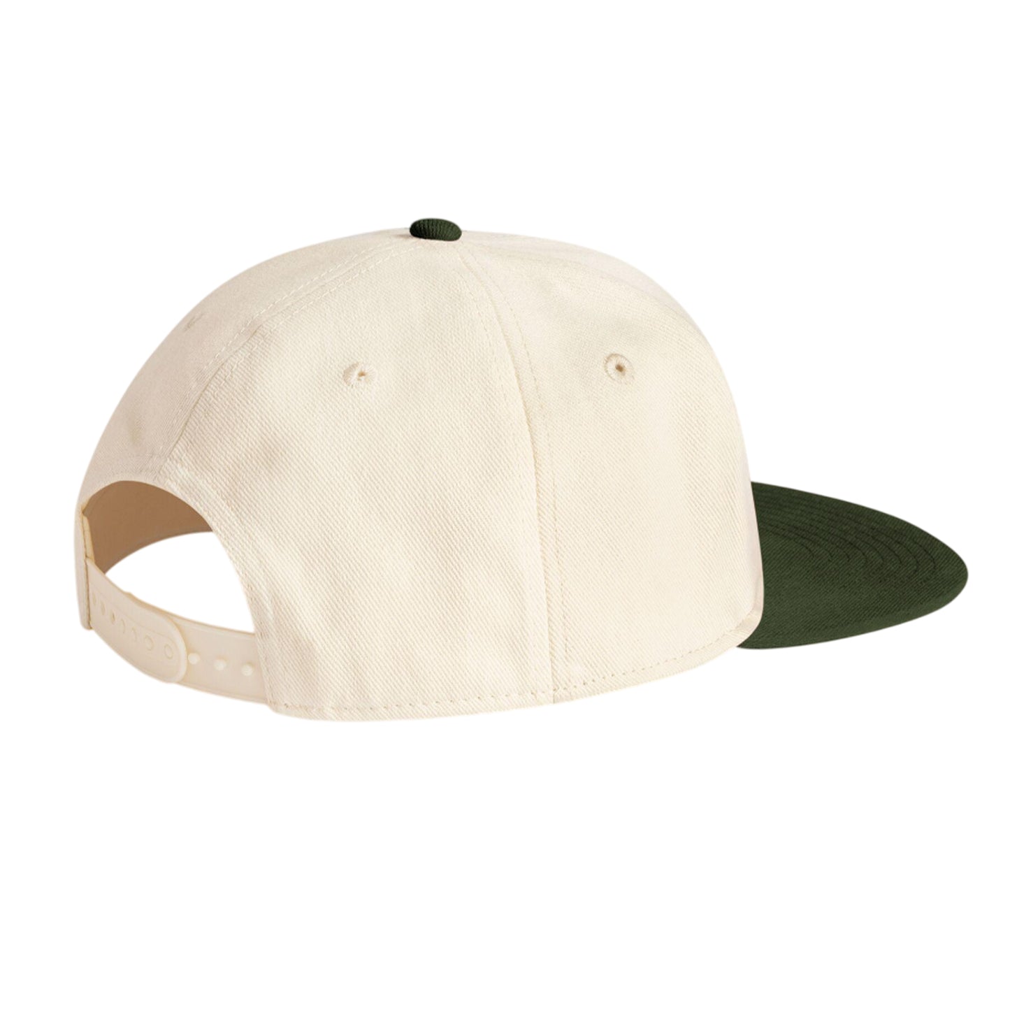 Natural-Dark Olive - Back - Beechfield Unisex Adult Contrast 6 Panel Baseball Cap