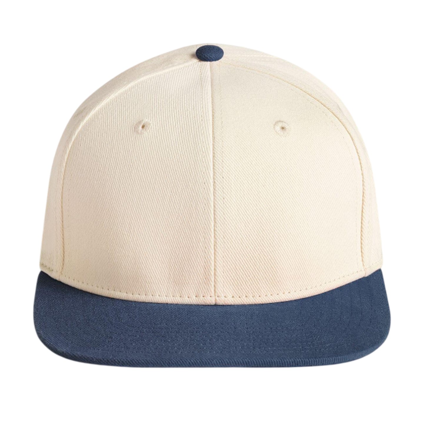 Natural-Navy - Side - Beechfield Unisex Adult Contrast 6 Panel Baseball Cap