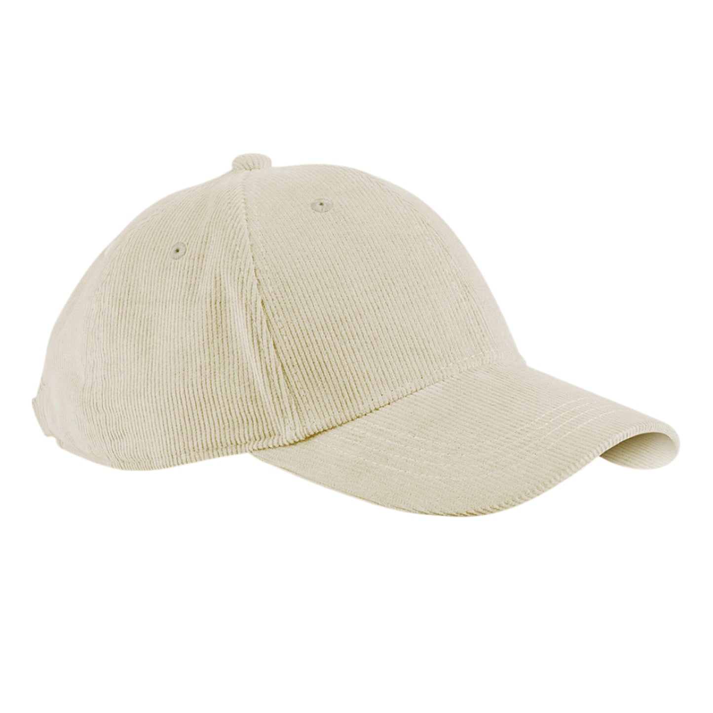 Stone - Front - Beechfield Unisex Adult EarthAware Cord Organic Baseball Cap