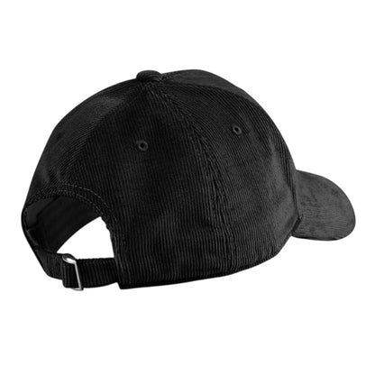Black - Back - Beechfield Unisex Adult EarthAware Cord Organic Baseball Cap