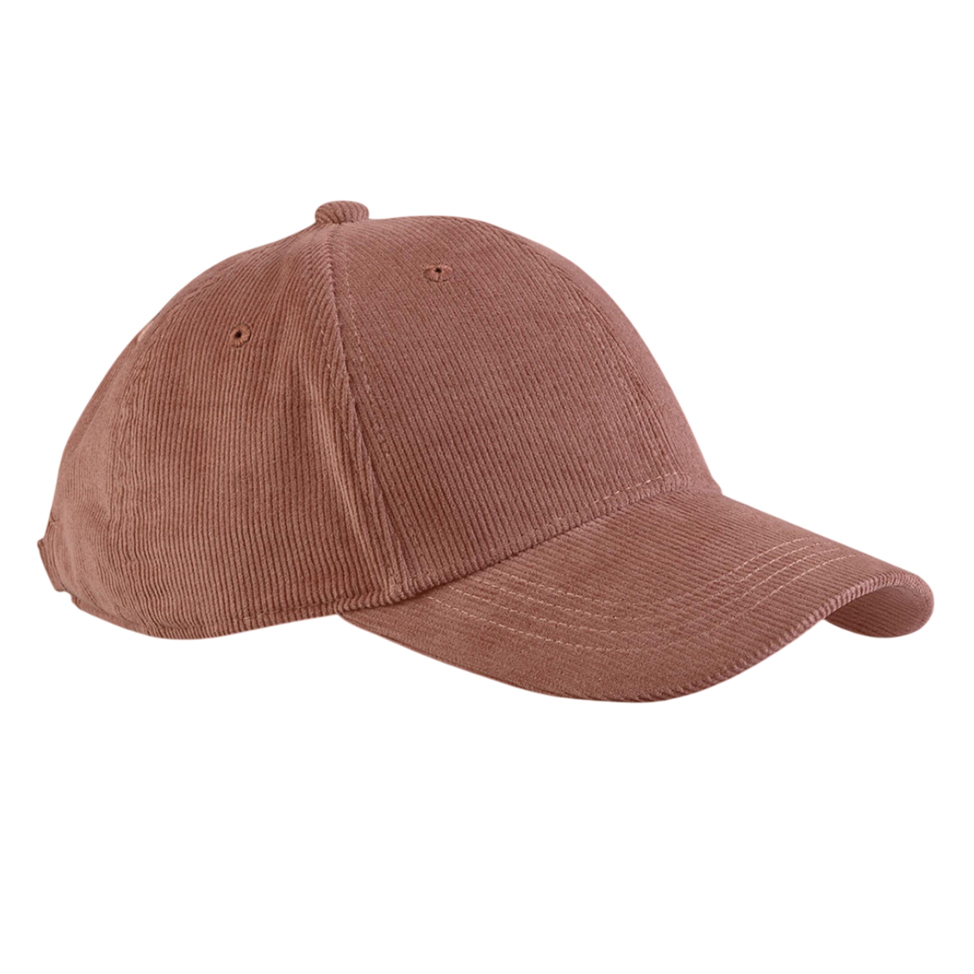 Redwood - Front - Beechfield Unisex Adult EarthAware Cord Organic Baseball Cap
