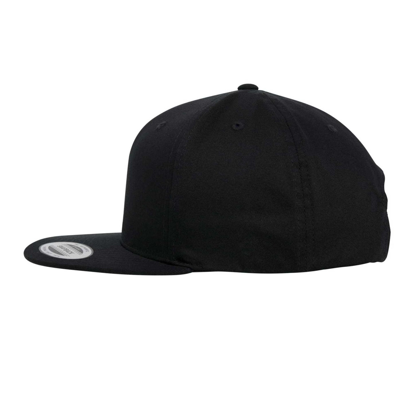 Black - Side - Flexfit Organic Cotton Snapback Cap