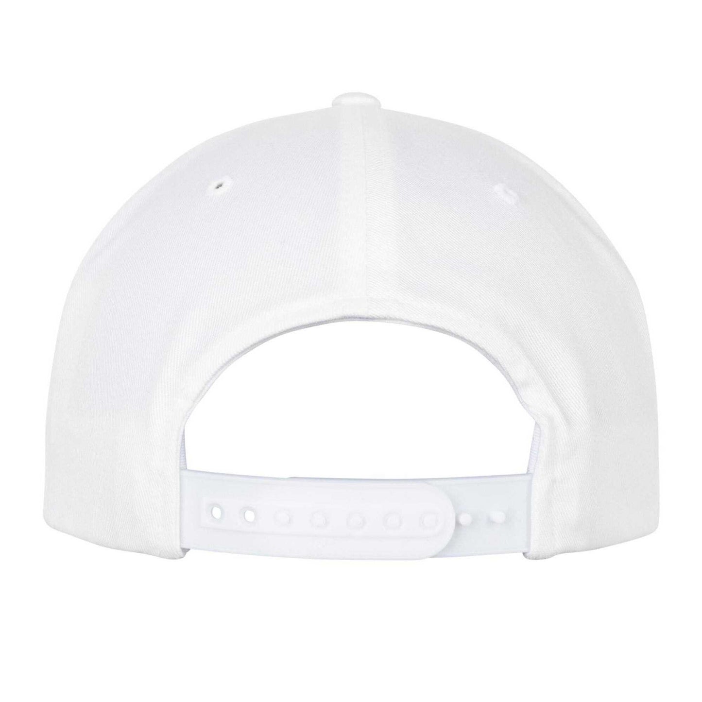 White - Back - Flexfit Organic Cotton Snapback Cap