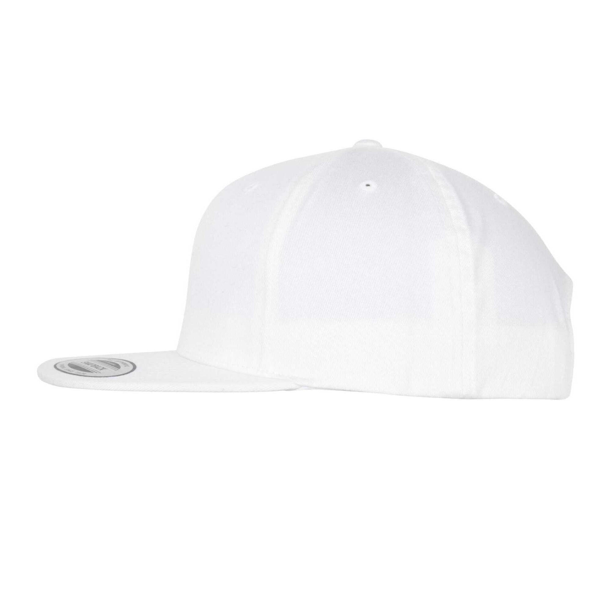 White - Side - Flexfit Organic Cotton Snapback Cap