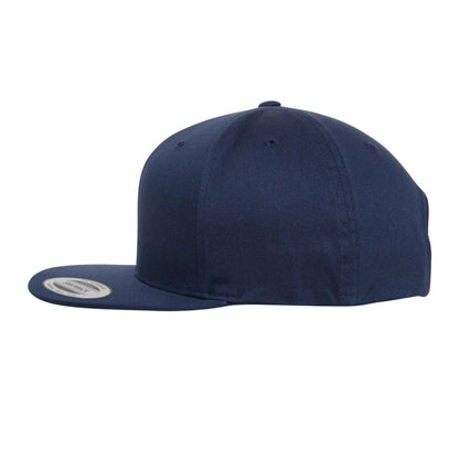 Navy - Side - Flexfit Organic Cotton Snapback Cap
