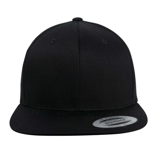 Black - Front - Flexfit Organic Cotton Snapback Cap