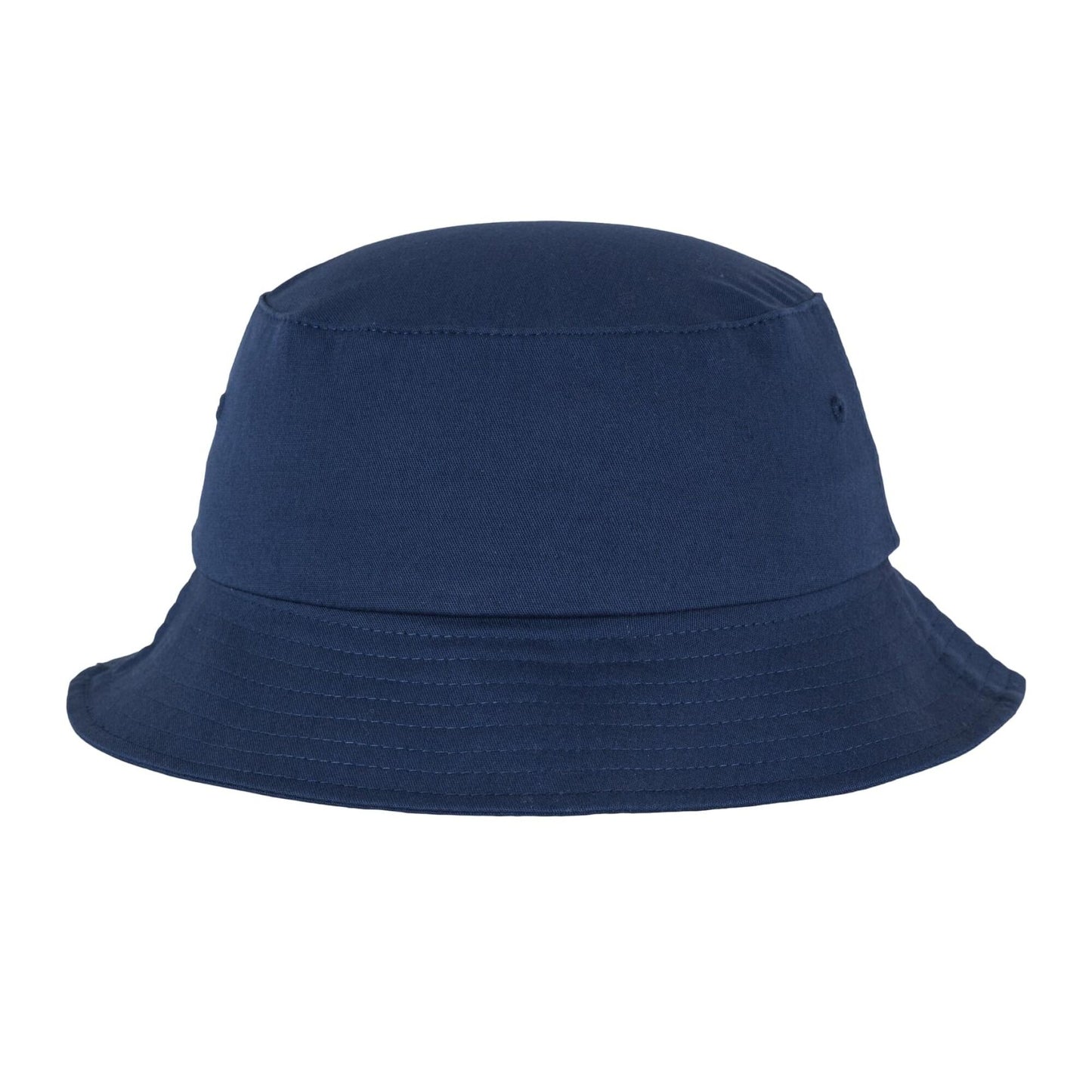 Navy - Front - Flexfit Unisex Adult Cotton Twill Bucket Hat