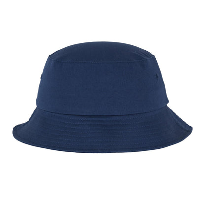 Navy - Front - Flexfit Unisex Adult Cotton Twill Bucket Hat