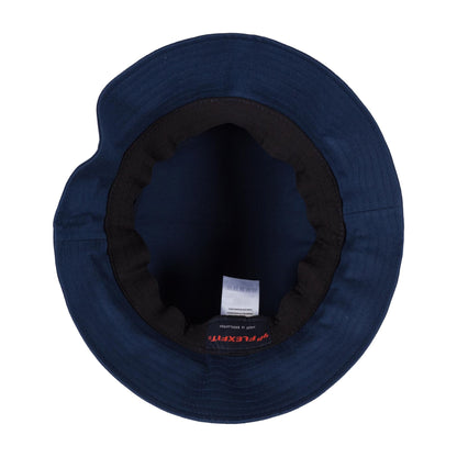 Navy - Side - Flexfit Unisex Adult Cotton Twill Bucket Hat