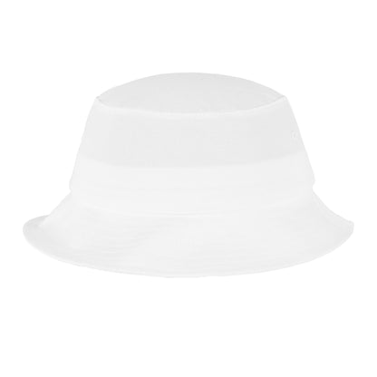 White - Front - Flexfit Unisex Adult Cotton Twill Bucket Hat