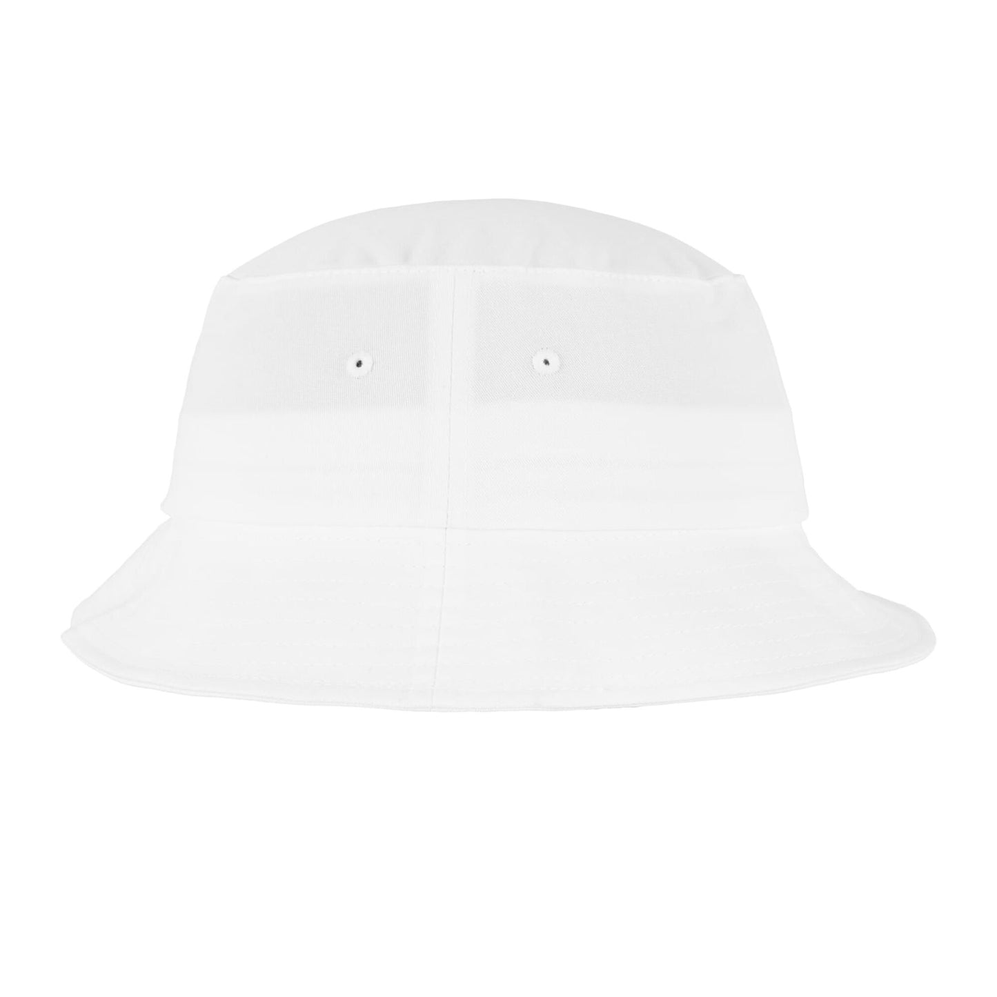 White - Back - Flexfit Unisex Adult Cotton Twill Bucket Hat